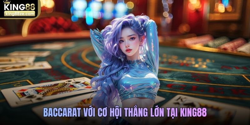Baccarat với cơ hội thắng lớn tại casino King88