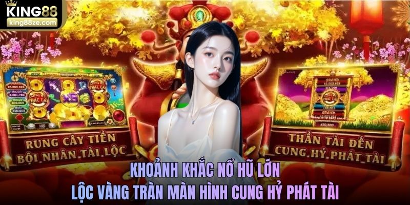 Khoảnh khắc nổ hũ lớn lộc vàng tràn màn hình Cung Hỷ Phát Tài
